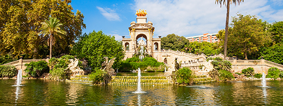 Fotografía del parque de Ciutadella